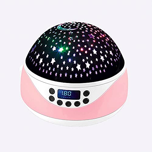 銀河系ランプ投影、寝室、子供、星空プロジェクター、モード、ブルートゥース、リモート、サウンドアクティブとオートオフタイマー(Pink)