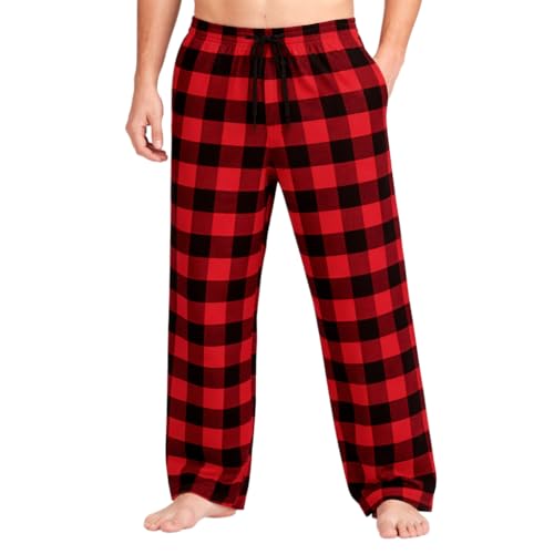 Pantalon pyjama homme flanelle coton respirant avec poches