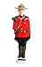 Solar Waving Mountie-Royal Canadian Mounted Police Figurine-7 1/4"