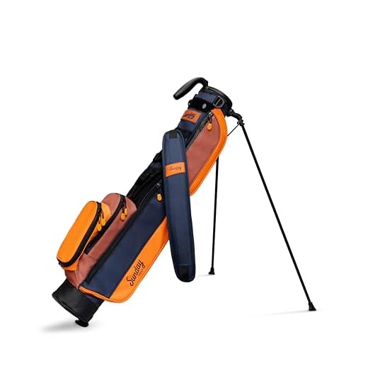 Sunday Golf Loma Bag - Lightweight Sunday Golf Bag with Strap and Stand – Easy to Carry Golf Bag – Golf Stand Bag for The Driving Range, Par 3 and Executive Courses, 31 Inches Tall (Tom Brady)