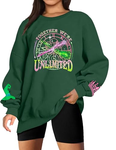 LUKYCILD Musical Sweatshirt for Women Witch Princess Graphic Sweatshirts Long Sleeve Musical Movie Fans Pullover Tops