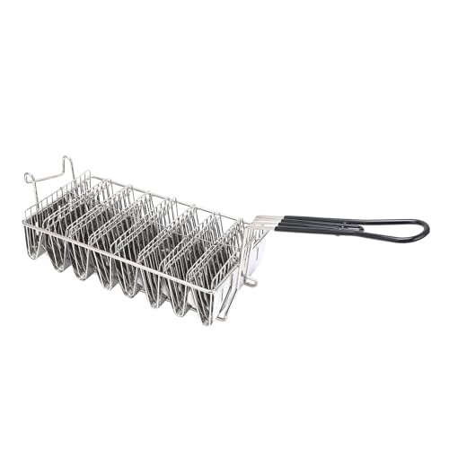 Generic Rejilla para Freidora de Concha de Taco de Acero Inoxidable, 8 Rejillas, para Cocina Profesional en Casa y Restaurantes