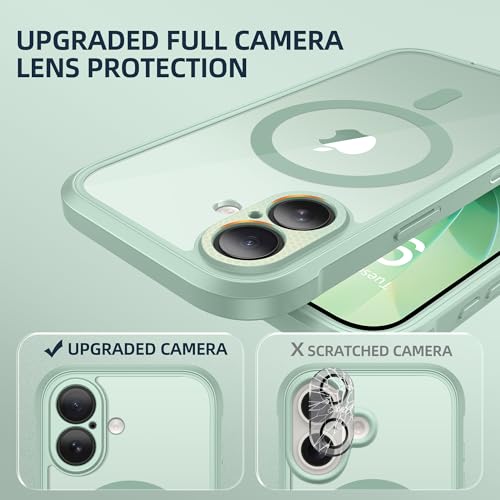 Coque pour iPhone 17 avec MagSafe BERFY protection intégrale 6,3 pouces vert - 5