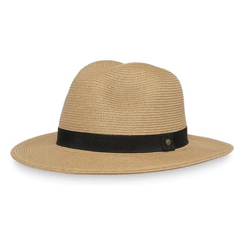 Sunday Afternoons Havana Cuban Fedora Hat for Men and Women - UPF 50+ Sun Protection Men's Straw Summer Hat, Tan, Medium Cover