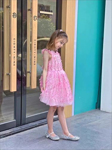 Toddler Girls Sparkle Mary Jane Ballerina Ballet Flats Princess Dress Shoes for Party Flower Girl School3