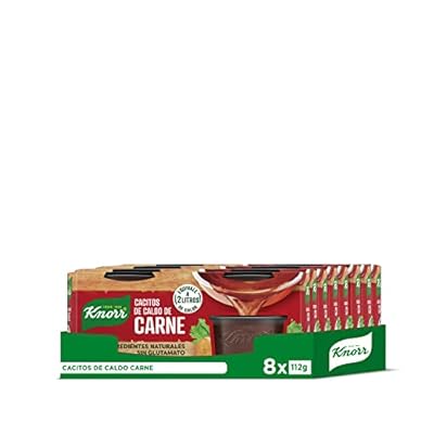Knorr - Cacitos de caldo carne  112 g  pack de 8