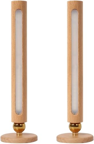 Lámpara de noche LED que funciona con pilas con bola magnética giratoria de 360 lámpara de pared inalámbrica de atenuación continua para dormitorio