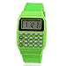 PENG Fad Enfants Calculatrice électronique Multi-usages pour Enfants Date Date de Silicone Montre au Poignet