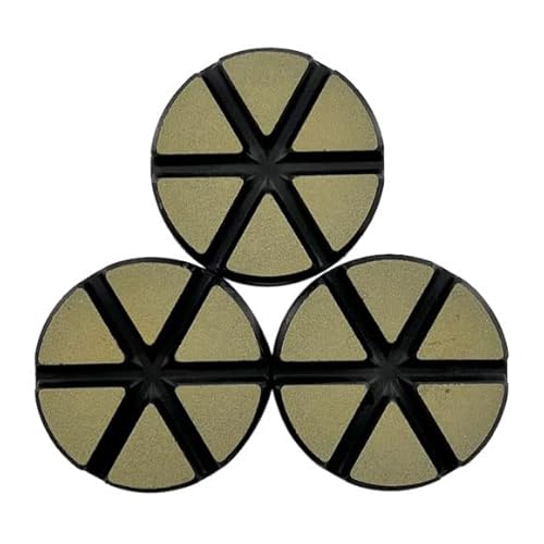 3" High Performance Ceramic Transitional Concrete Grinding Pads, Set Of 3, Wet Or Dry, 100 Grit #TOP22