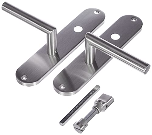Plaque longue de porte Alpertec Conte acier inoxydable modèle 28015540 - 5
