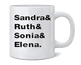 Poster Foundry Sandra & Ruth & Sonia & Elena. Supreme Court Women Ceramic Coffee Mug Tea Cup Fun Novelty Gift 12 oz