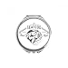 Seafood Fish Marine Organism Hand Compact Mirror Round Portable Pocket Glass