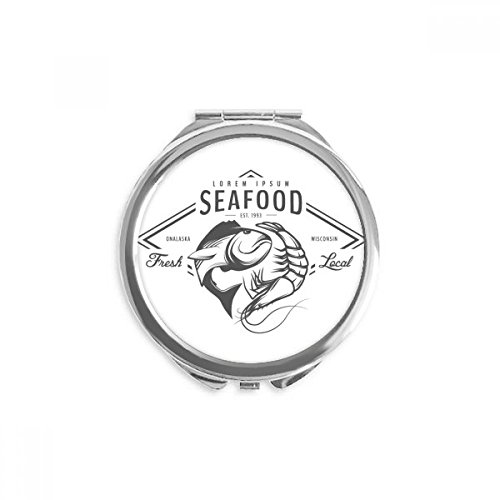 Miroir rond poisson de poche pour corriger votre maquillage discrètement en journée
