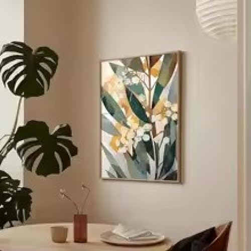 Art décoratif fleurs indigènes : impression d'art moderne chic