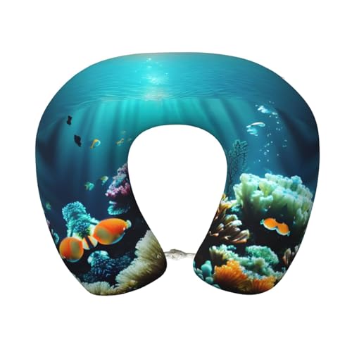 Almohada de espuma viscoelástica con funda de poliéster miniatura 1