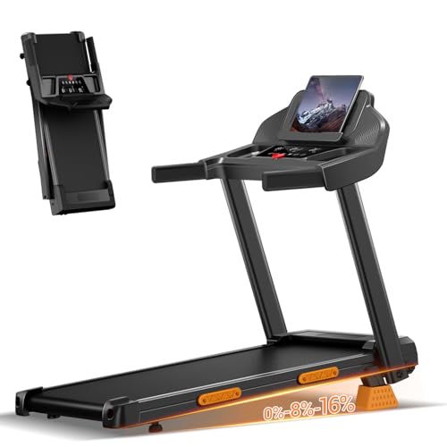 16% Treadmills for Home with Handle, 3 in 1 Portable Treadmill with Incline, Foldable Treadmill with...