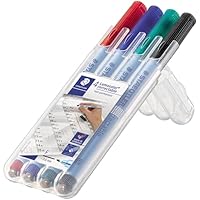 STAEDTLER Lumocolor 305M WP4-1 Folienstift, correct M STAEDTLER Box, 4 Stück