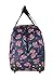Betsey Johnson Designer Carry On Luggage Collection - Lightweight Pattern 22 Inch Duffel Bag- Weekender Overnight Business Travel Suitcase with 2- Rolling Wheels (Eiffel Towers)