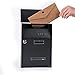 Produktbild Antiker Briefkasten Moderne Einfache Mailbox House Outdoor Briefkasten Rost Wetterfeste Vertikale Wandhalterung Verriegeln Außerhalb Postfächer Home Office Sicherheit Outdoor (schwarz) Classic Wetterf