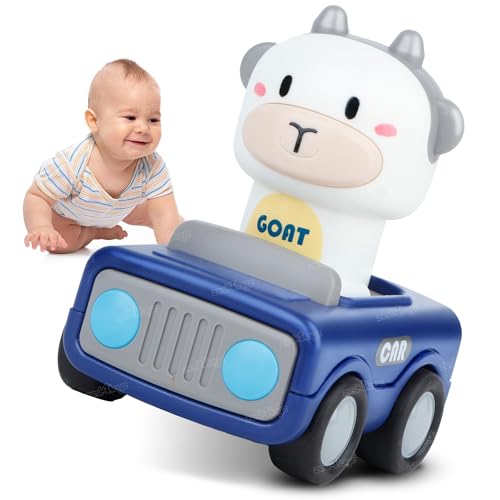 Image of Zest 4 Toyz Press and Go Car Toy for Kids Cartoon Animal Push & Go Cars Friction Powered Vehicles Educational Toys for Boys & Girls 12 Months+ (Pack of 1) Random Dispatch