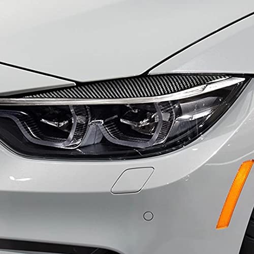 Real Carbon Fiber Headlight Eye Lid Eyebrow Eyelid Cover Trim For BMW F32/F33/F36 2012-2017,F80 M3 & F82/F83 M4 2014-2016