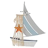 Décoration de table de bureau - ⛵⛵⛵voilier en bois nautique utilisant un matériau de , cette décoration de voilier est pratique et sûre pour votre utilisation à long terme.
