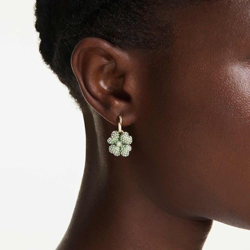 Image of Swarovski Idyllia Earrings, Set (3), Ladybug, Four Clover, Strawberry, Multicolor, Gold Topcoat