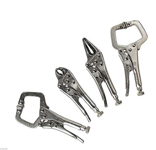Set de 4 Pinzas Mini Vice Grip Bloqueo Acero miniatura 2
