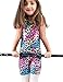 Nymphperi Girls Gymnastics Leotard Size 7-8 Years Old Shiny Brown Leopard Pattern Biketards with Colorful Unitards