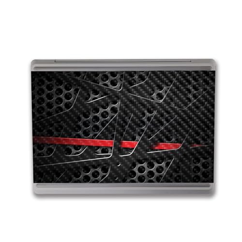 Image of MightySkins Carbon Fiber Skin Compatible with Microsoft Surface Laptop Go 3 (2023) Full Wrap Kit - Tech Web | Protective, Durable Textured Carbon Fiber Finish | Made in The USA