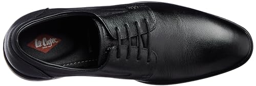 Image of Lee Cooper LC1473E2R Men's Leather Derby Formal Shoes | Lightweight, Comfortable & Stylish Lace-Ups for Office, Business