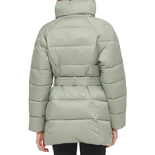 Cole Haan Women's Belted Pillow-Collar Puffer Coat3