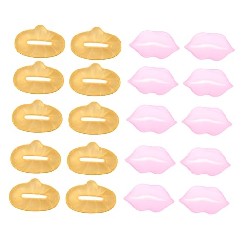 BAZEITFLOW 20pièces Masque Hydratant Au Collagène Pour Lèvres Réparation Exfoliation Et Éclat Anti-âge Et Repulpant Pour Lèvres Sèches Et Abîmées