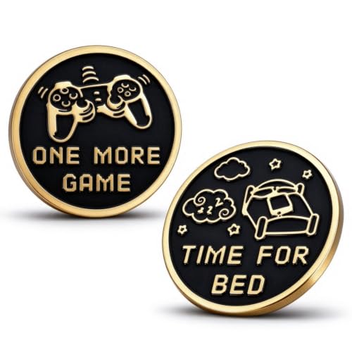 Funny Gamer Gifts for Men Double Sided Decision Maker Coin for Game Lovers