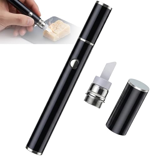 Electric Hot Knife Dab Tool Cordless Heated Wax Carver Pen with Ceramic Blade Rechargeable Multi-Tool Kit for Resin Candle Carving & Soap Sculpting Type-C Fast Charging (1pc)