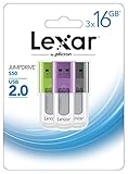 Lexar JumpDrive S50 16GB USB Flash Drive LJDS50-16GABNL3 - 3 Pack