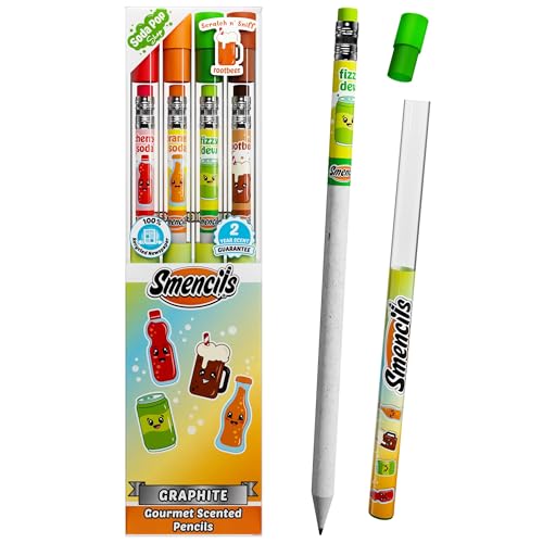 Lápices de grafito HB #2 Scentco Smencils 4 unidades miniatura 1