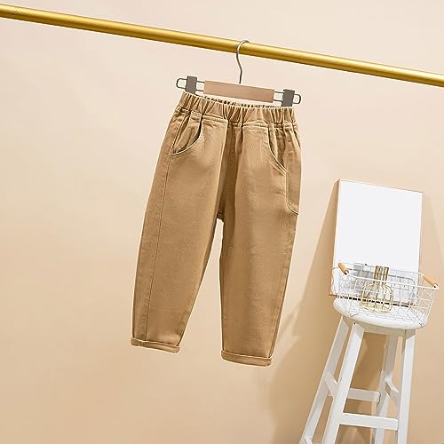 Boys Girls Haren Pants Cotton Lightweight Elastic High Waist Loose Trouser for Kids Toddler Cargo Pants2
