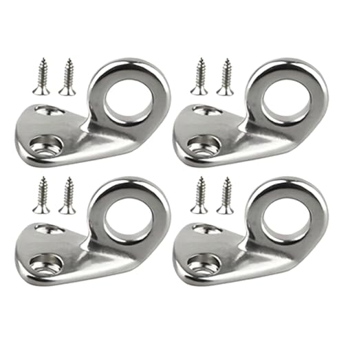 Clips para barcos | 4 piezas de accesorios de acero inoxidable, clips de para riel | para valla, muelle, , , vela, parachoques, toldos, yates