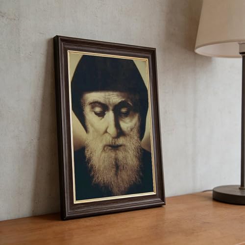 Impression Saint Charbel Makhlouf grand format avec cadre - 5