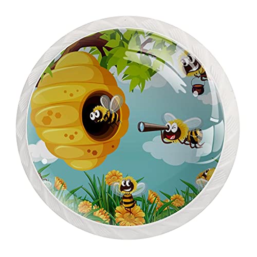 Boutons d'armoires de cuisine abeille poignée commode poétique - 3