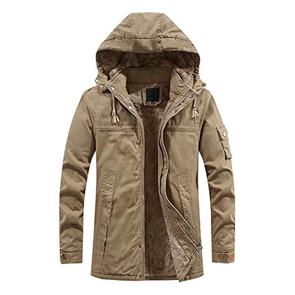 IQYU Herenjas met capuchon, business, herenjas, teddy, fleece, pullover, softshelljas, jas, windjack, slimfit, mantels, cardigan, outdoorjassen voor business, vrije tijd