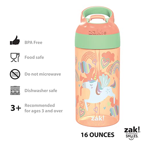 Zak Designs 7125-T350 16Oz Riverside Kids Water Bottle With Spout Cover And Built-In Carrying Loop, Made Of Durable Plastic, Leak-Proof Design thumb #6