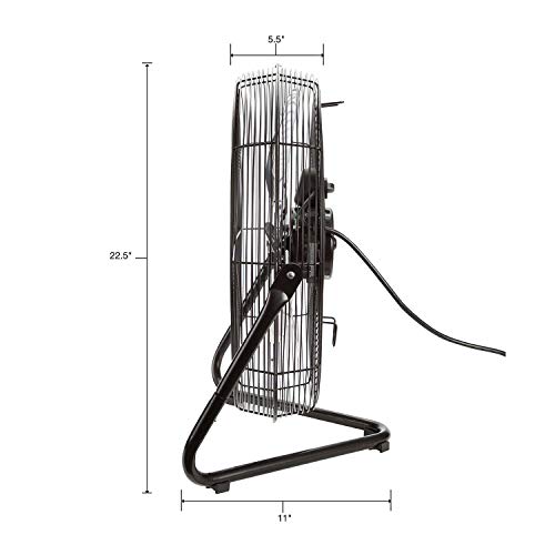 Oemtools 24881 18 Inch High Velocity Heavy Duty, Home Floor Bedroom, Aluminum Blades, Indoor Fan, Black #TOP2