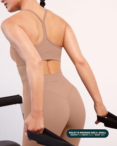 Image of PAVOI ACTIVE Yoga Racerback Bras for Women - Buttery Soft Low Support Scoop Neck Y-Back Thin Strap Sports Bra - FlexFlow
