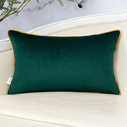 Yangest Green Twigs Lumbar Throw Pillow Cover Velvet Branches Velvet Cushion Case Neutral Oblong Pillowcase For Sofa Couch Bedroom Living Room Home Decor, 12X20 Inch #TOP1