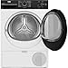 Beko BM3T30230W Wäschetrockner, 10 kg, Frontlader Wärmepumpentrockner, 15 Programme, Sensortrocknung, Säulenfähig, Aquawave Schontrommel, Weiß