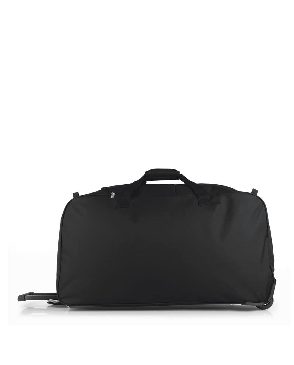 Gabol - Bolso de Viaje Grande con Ruedas Week Eco 73x38x34cm y Capacidad 94L - Interior Forrado con Compartimentos - con Asa de Mano - Diseño Español en Poliéster Reciclado RPET - Negro