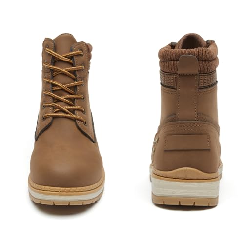 Image of Women work boots - Hiking Waterproof Shoes Ankle Support Outdoor Black Brown Comfortable