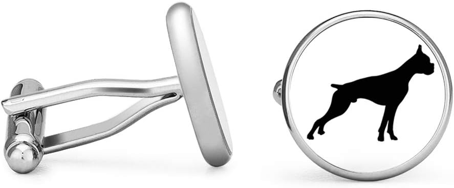 Boxer Cufflinks Boxer Dog Cuff Links (Contoured Edition)